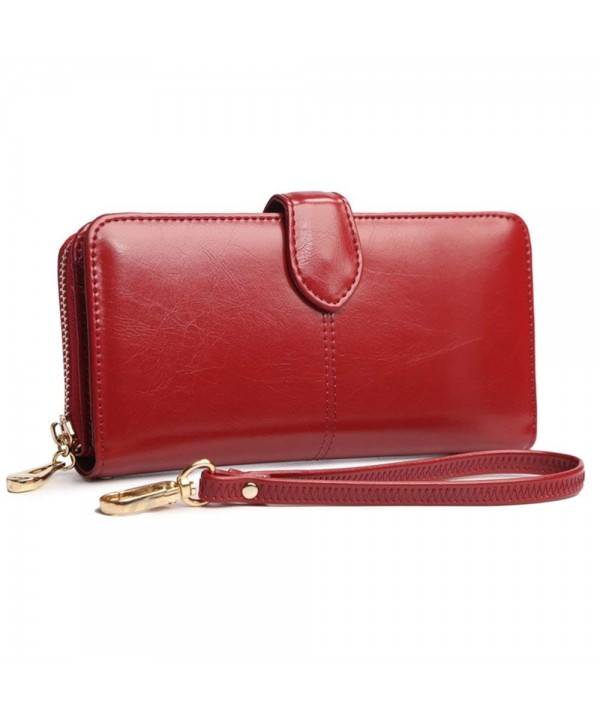 Wallet Leather Zipper Pocket Handbag