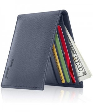 Slim Leather Bifold Wallets Men